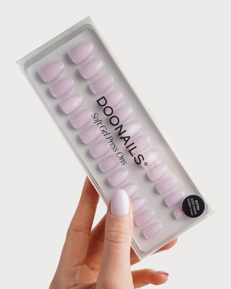 Soft Lilac Short Round Soft Gel Press Ons