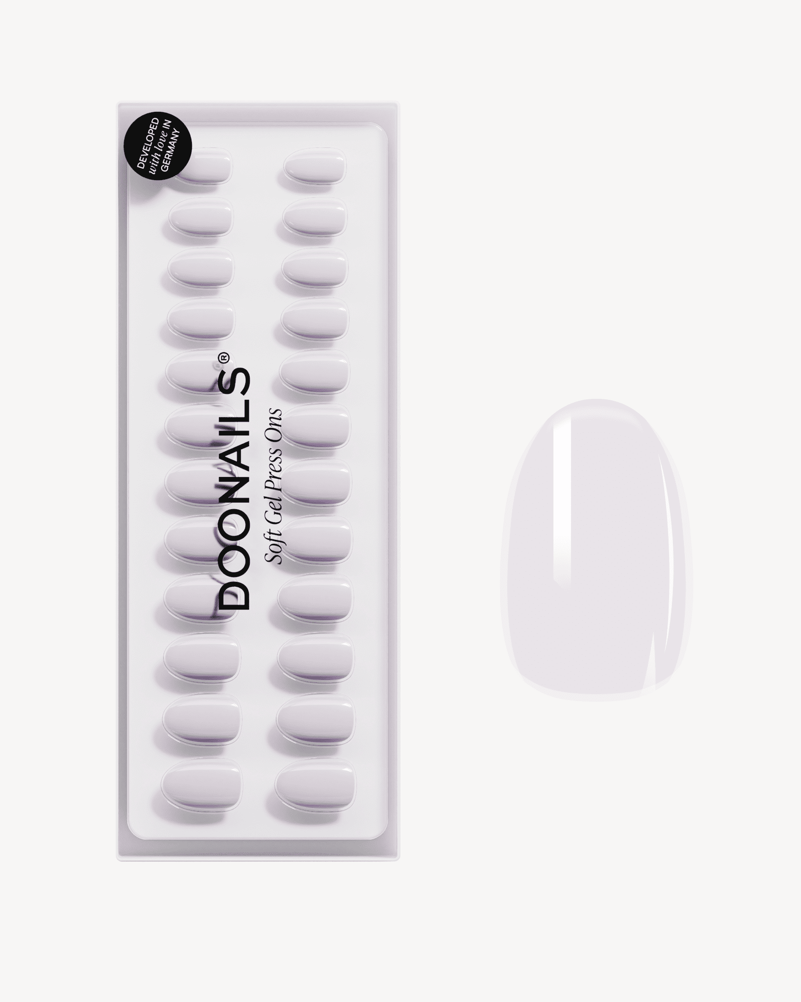 Soft Lilac Short Round Soft Gel Press Ons