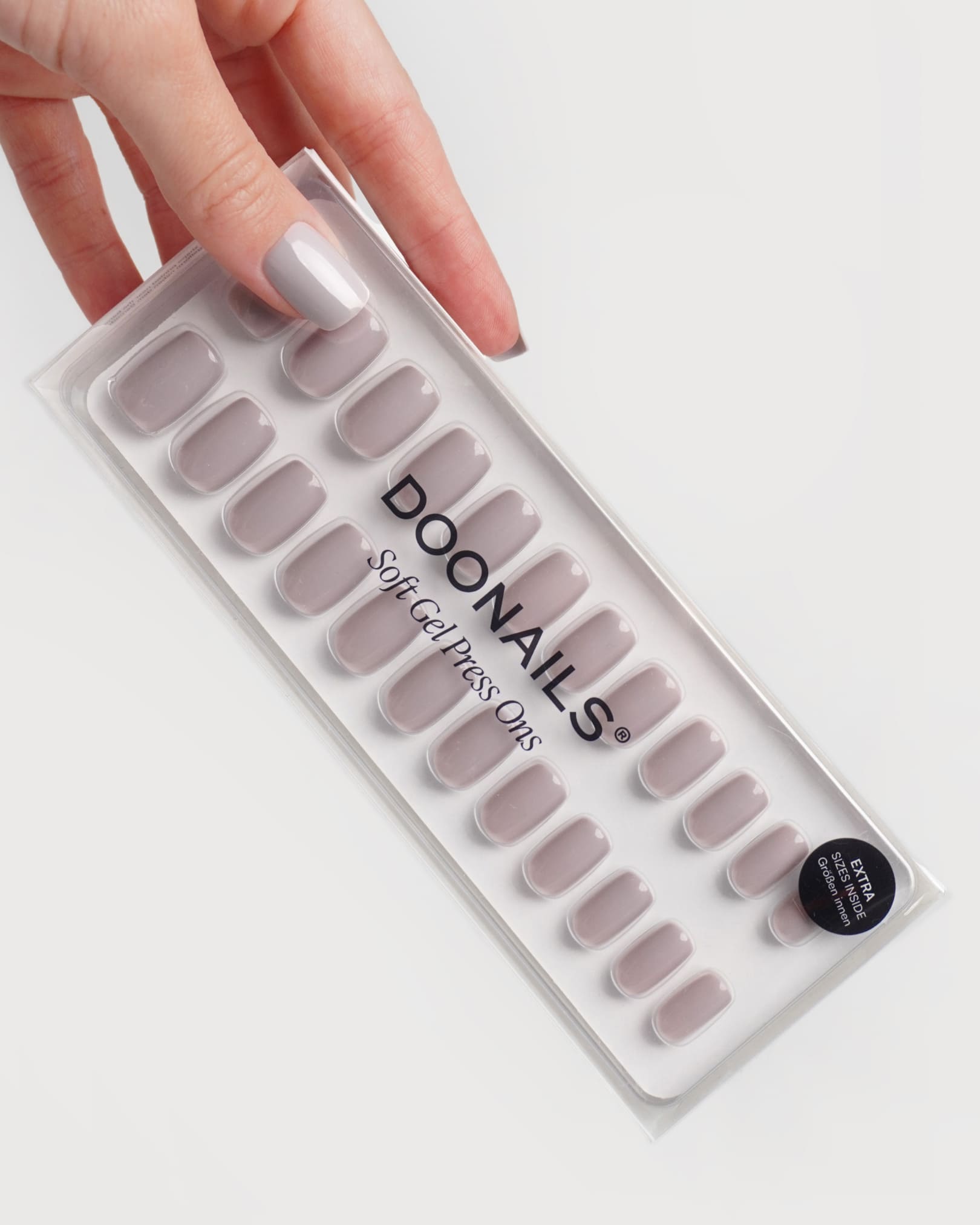 Stone Short Square Soft Gel Press Ons - Doonails Netherlands