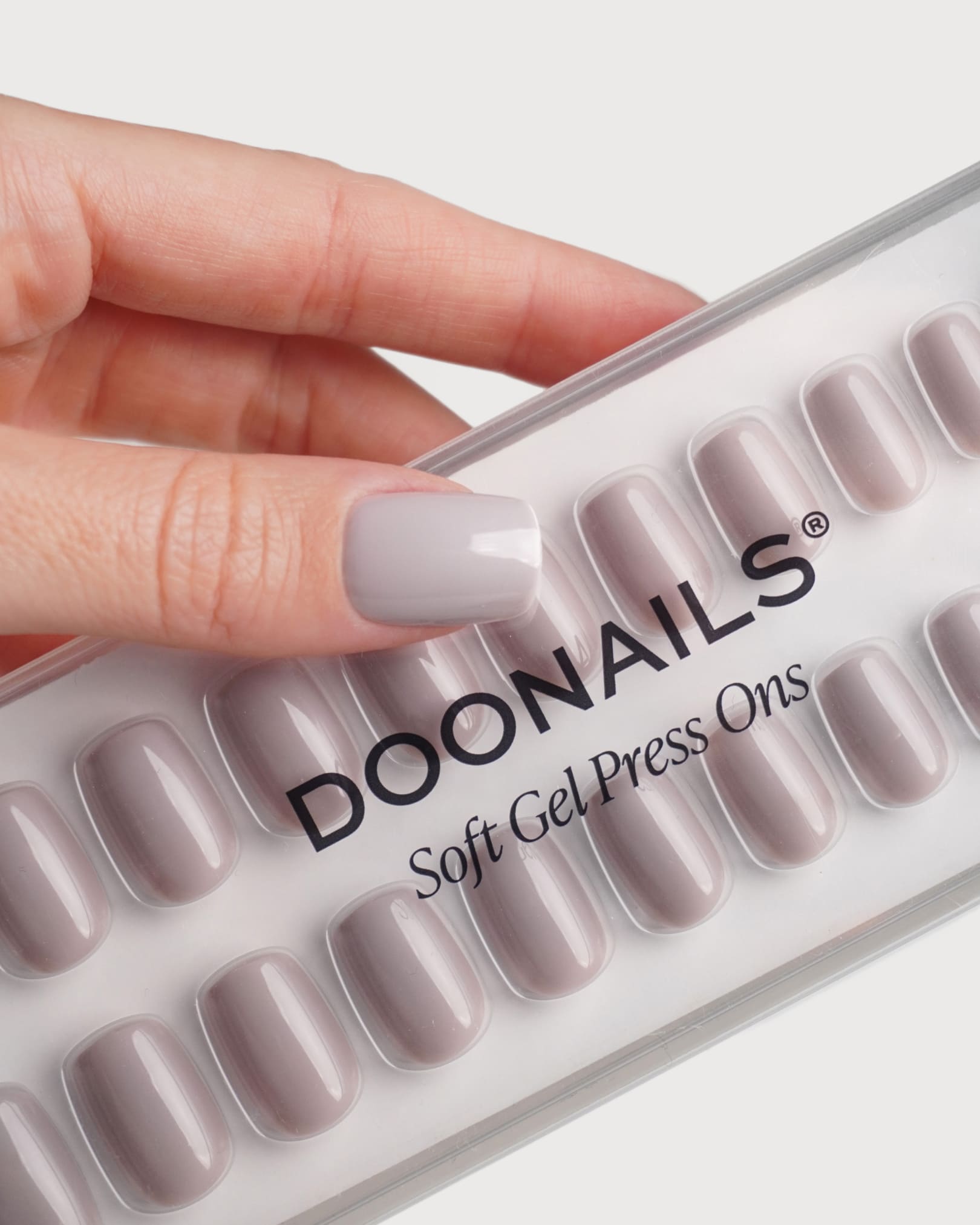 Stone Short Square Soft Gel Press Ons - Doonails Netherlands
