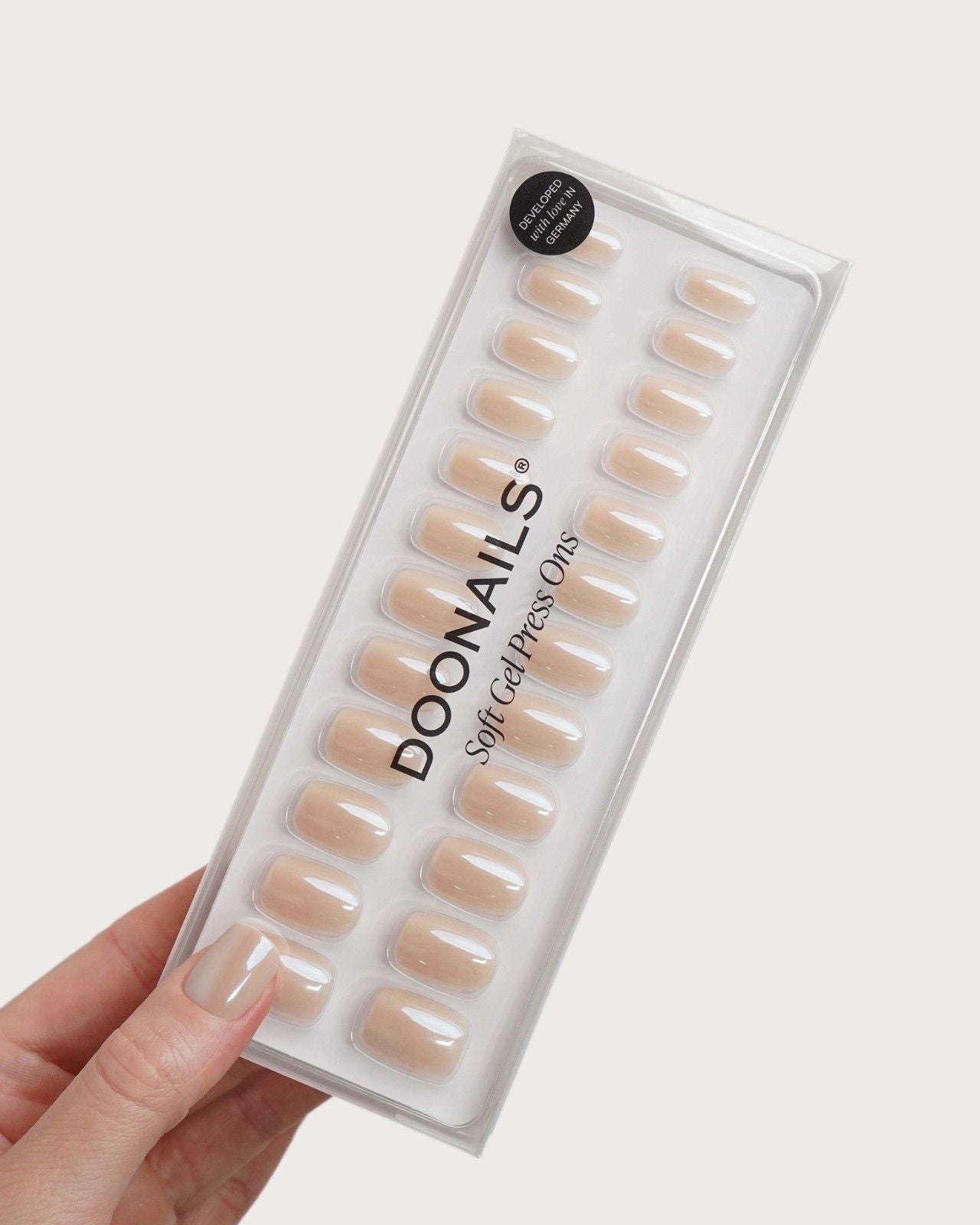 Toffee Short Square Soft Gel Press Ons