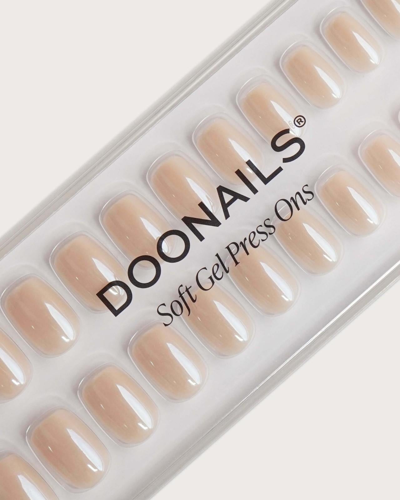 Toffee Short Square Soft Gel Press Ons