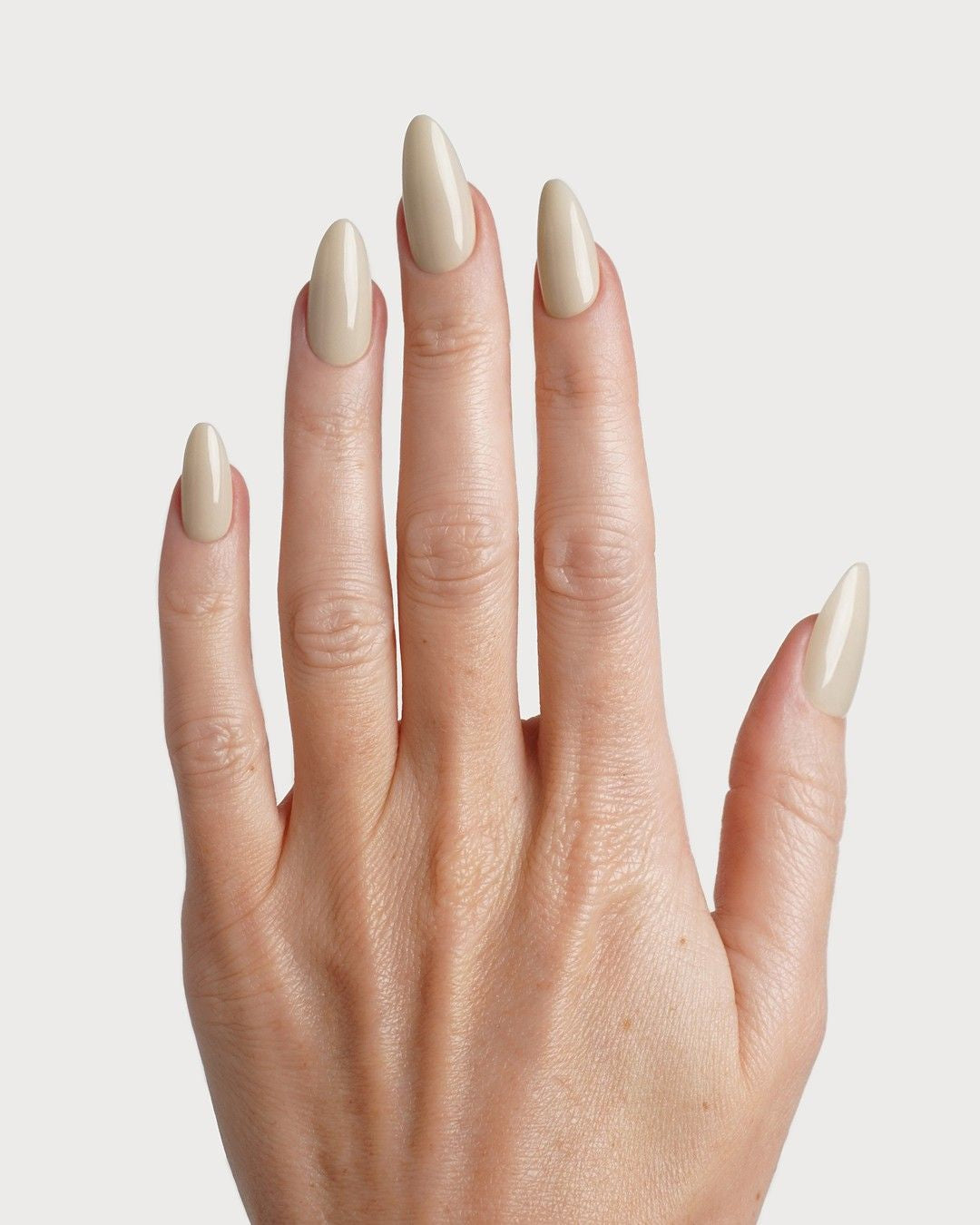 Vanilla Medium Almond Soft Gel Press Ons - Netherlands