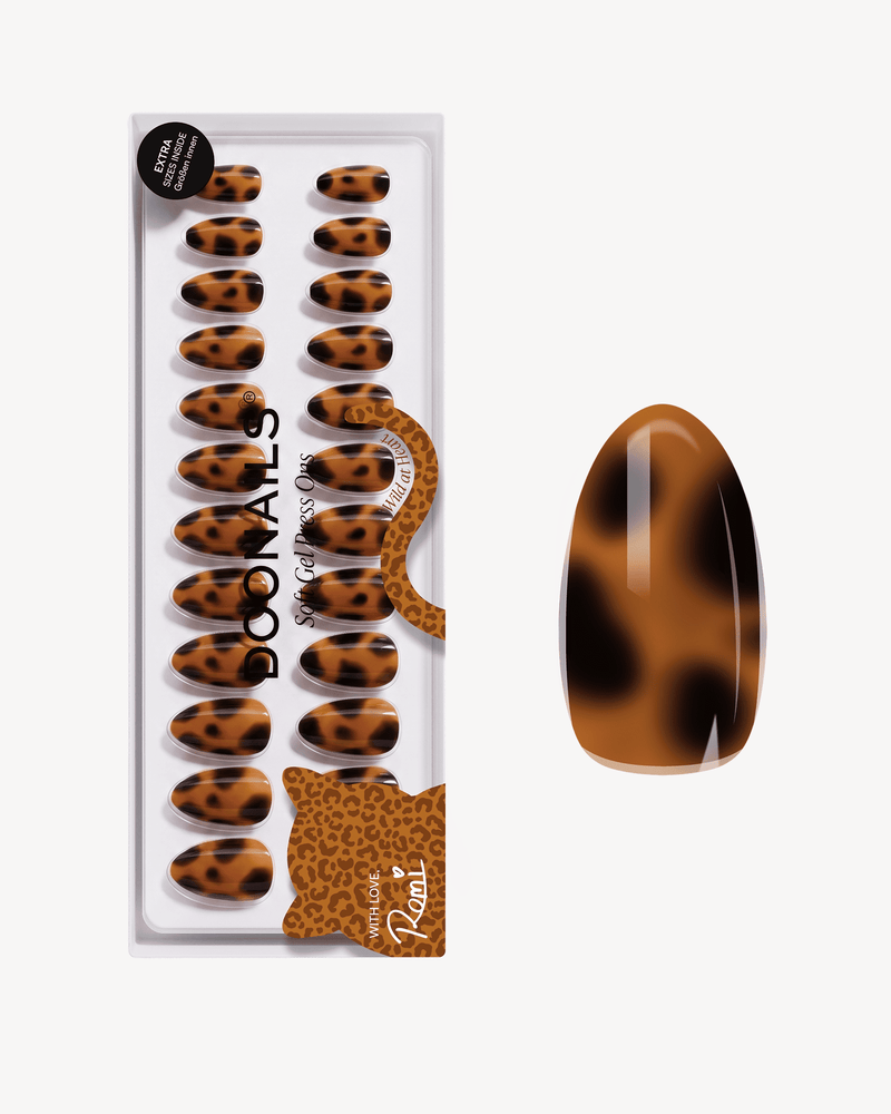 Wild Heart Short Almond Soft Gel Press Ons