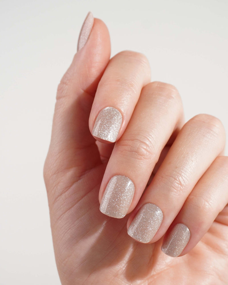 Champagne Cat Eye Extra Short Square Soft Gel Press Ons - Doonails Netherlands