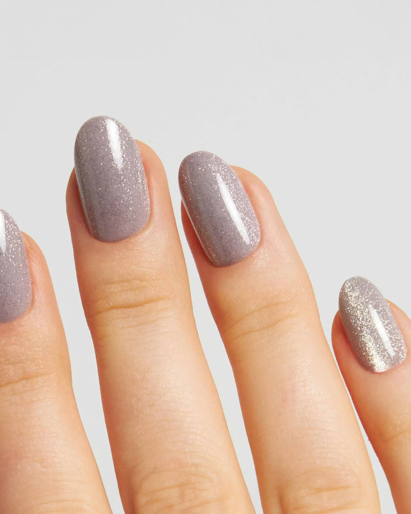 Grey Cat Eye Medium Round Soft Gel Press Ons - Doonails Netherlands