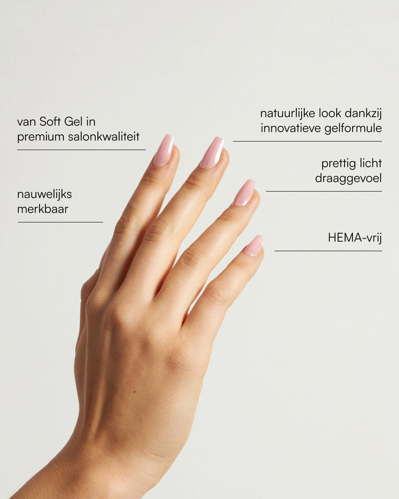 Jetset Short Coffin Soft Gel Press Ons - Doonails Netherlands