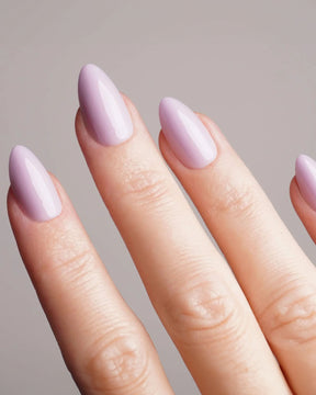 Lavender Mist Short Almond Soft Gel Press Ons