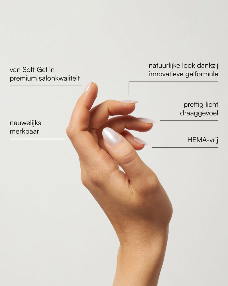 Milkshake Medium Round Soft Gel Press Ons - Doonails Netherlands