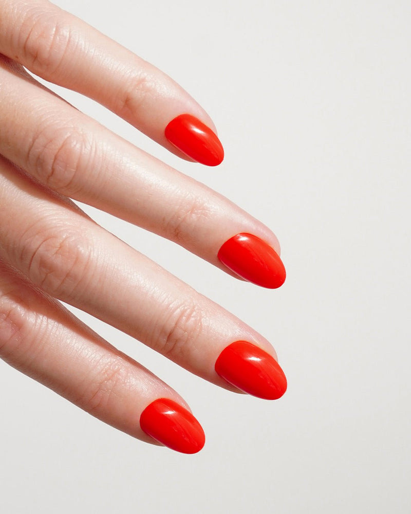 On Fire Short Round Soft Gel Press Ons - Doonails Netherlands
