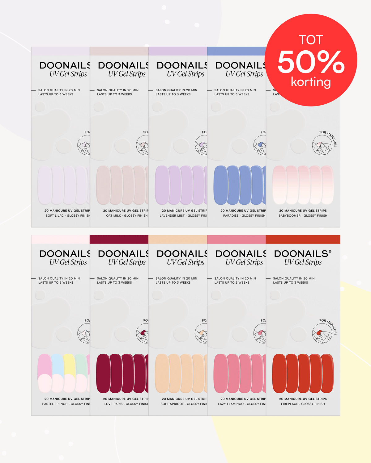 Mix & Match Navulbundel - Gel Stripsdoonails