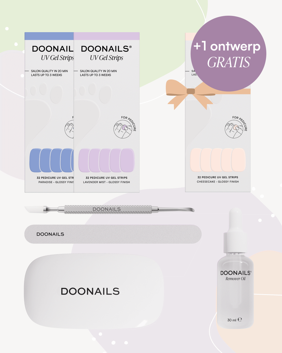 Valentijnsdag Starterset - Pedicure Gel Strips