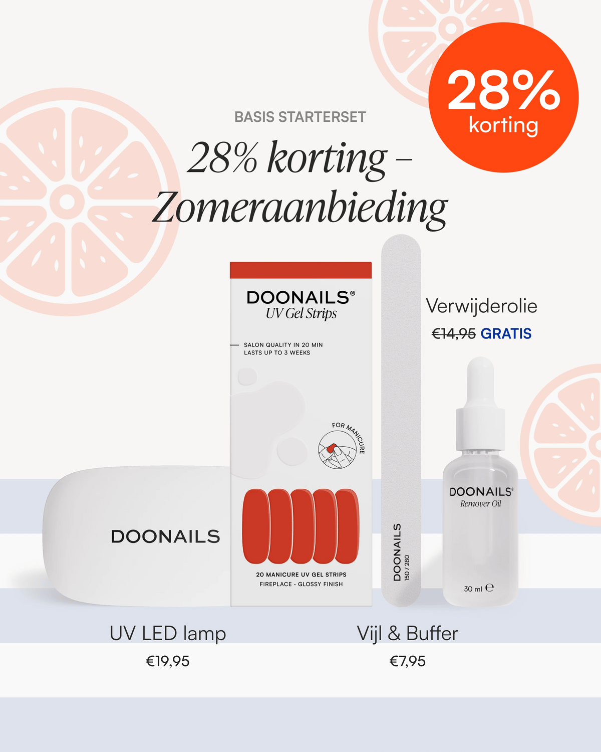 Zomer Starterset - Gel Stripsdoonails