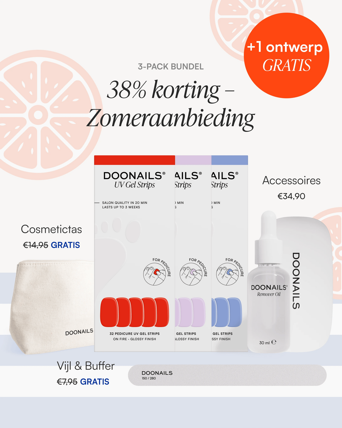 Zomer Starterset - Pedicure Gel Strips