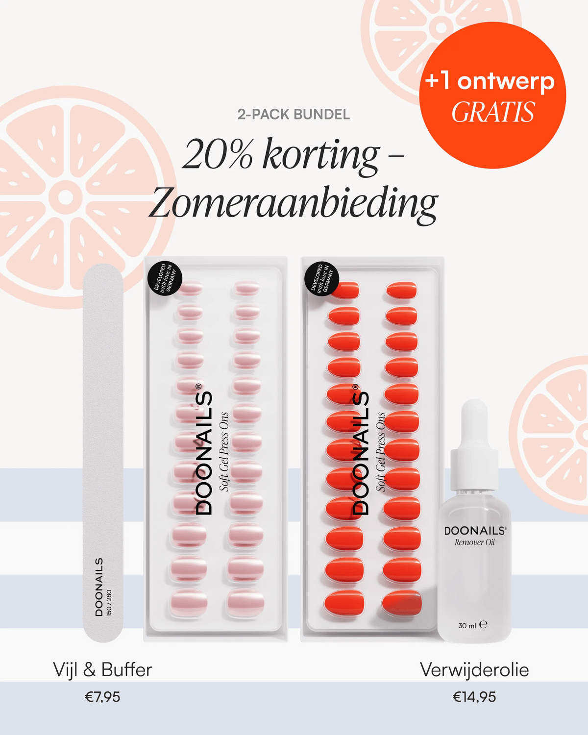 Zomer Starterset – Soft Gel Press Onsdoonails
