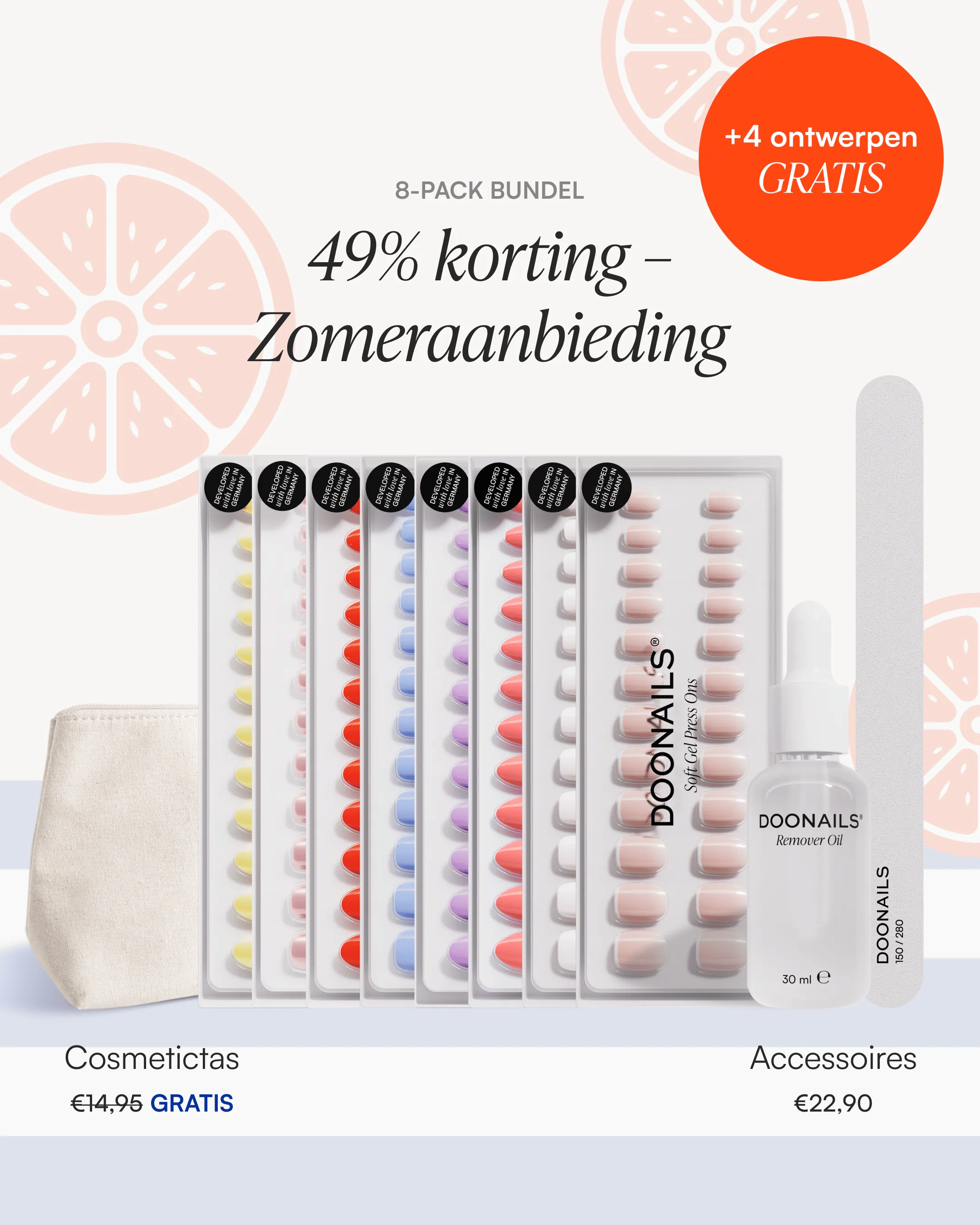 Zomer Starterset – Soft Gel Press Ons