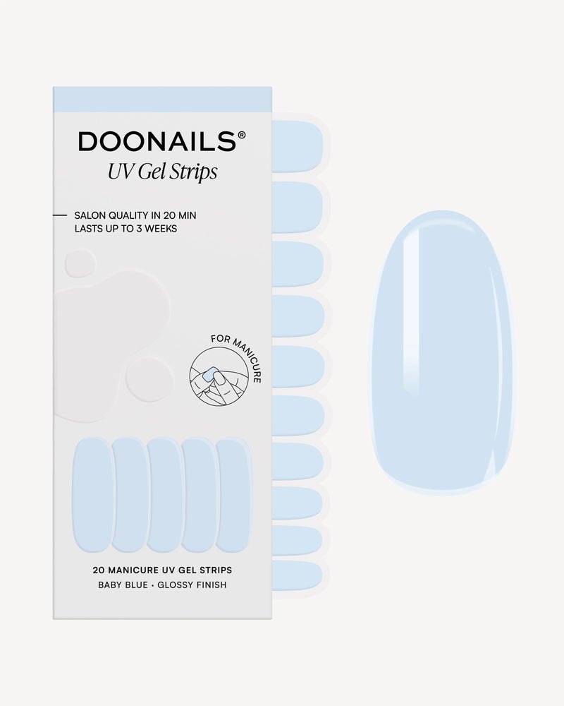 Baby Blue UV Gel Strips