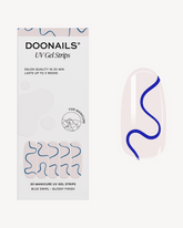 Blue Swirls UV Gel Stripsdoonails