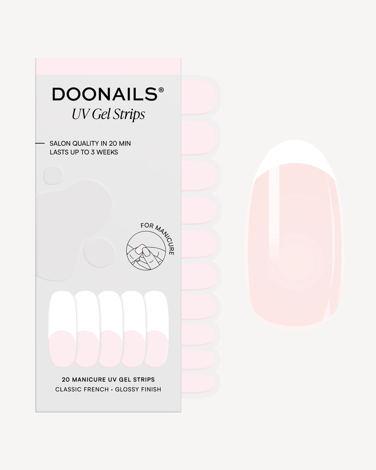 Classic French UV Gel Strips