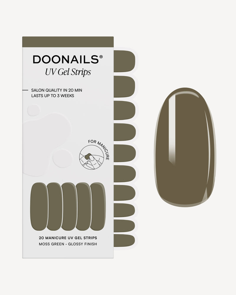 Moss Green UV Gel Strips