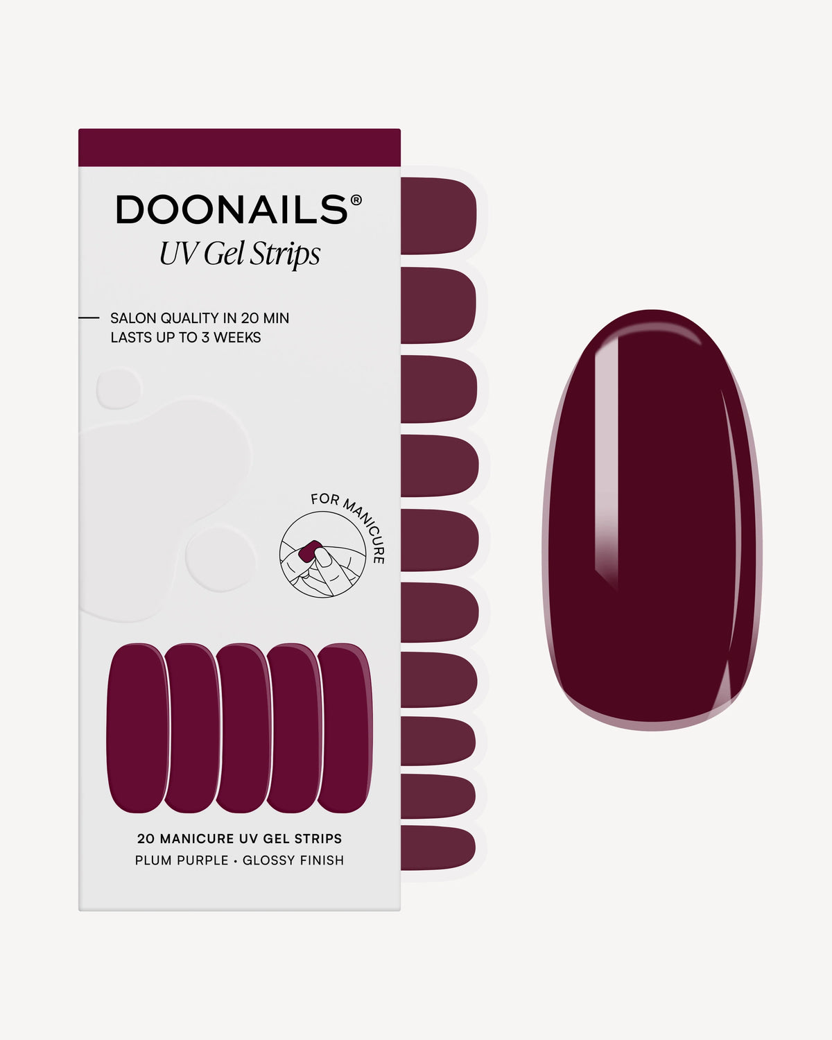 Plum Purple UV Gel Strips