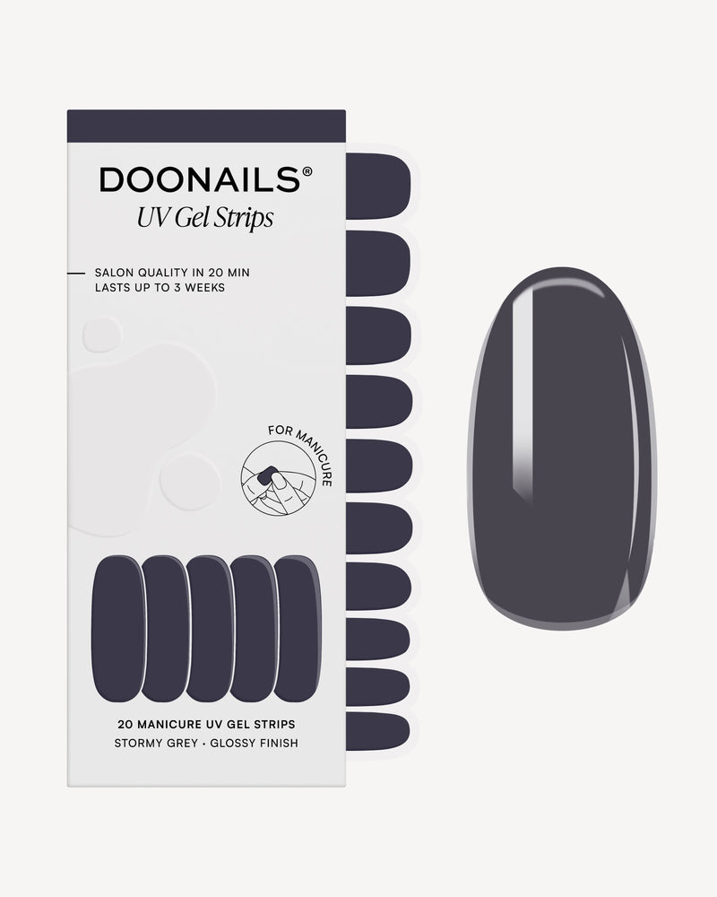 Stormy Grey UV Gel Strips