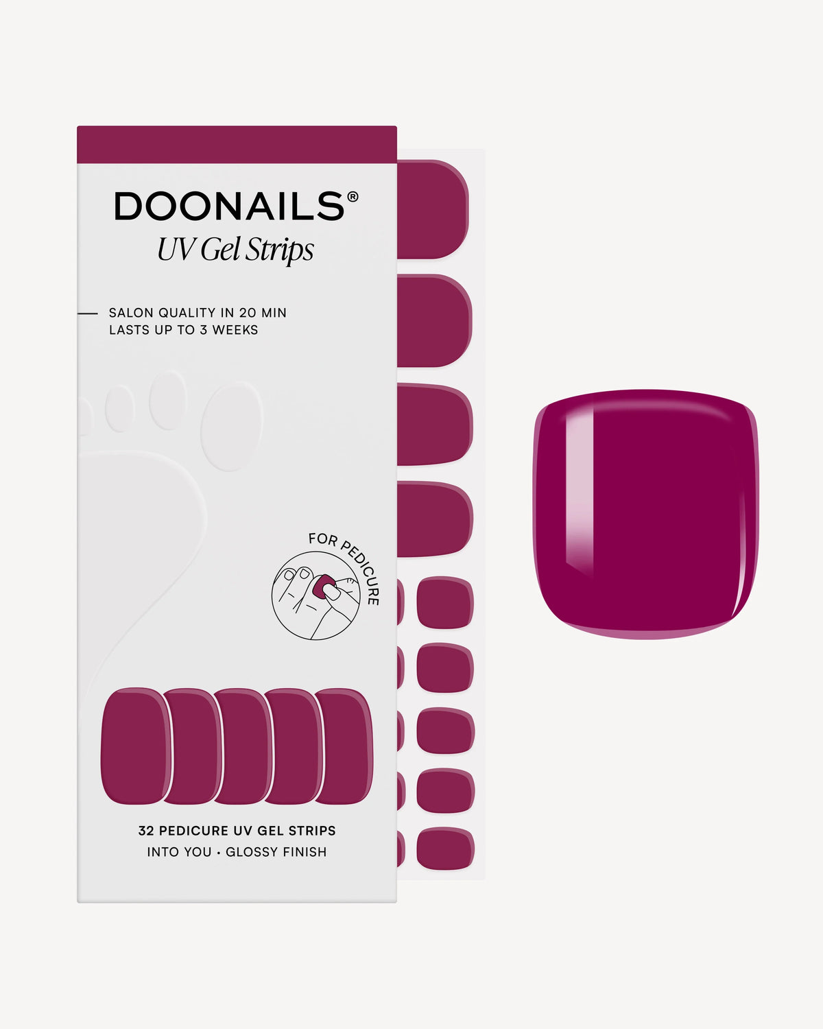 Into You Pedicure UV Gel Strips