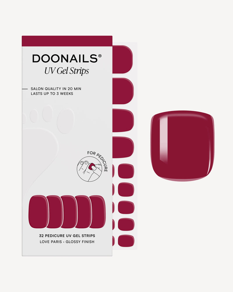 Love Paris Pedicure UV Gel Strips