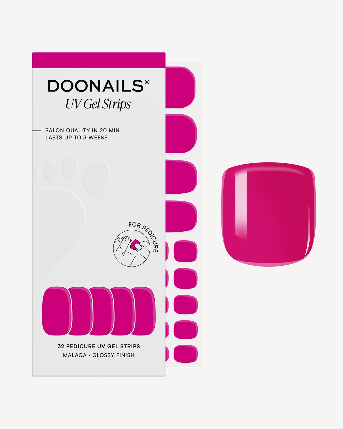 Malaga Pedicure UV Gel Strips
