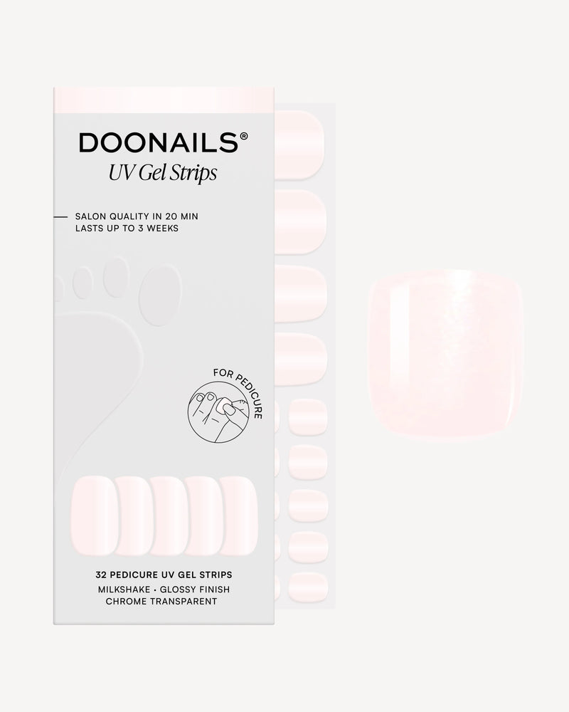 Milkshake Pedicure UV Gel Strips