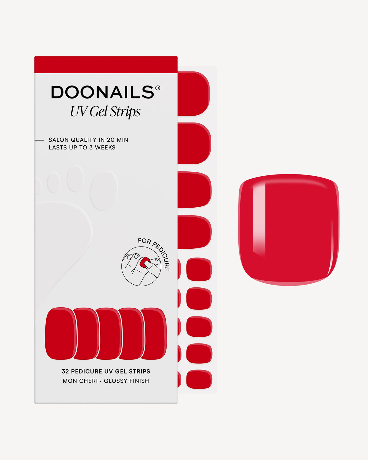 Mon Cheri Pedicure UV Gel Strips