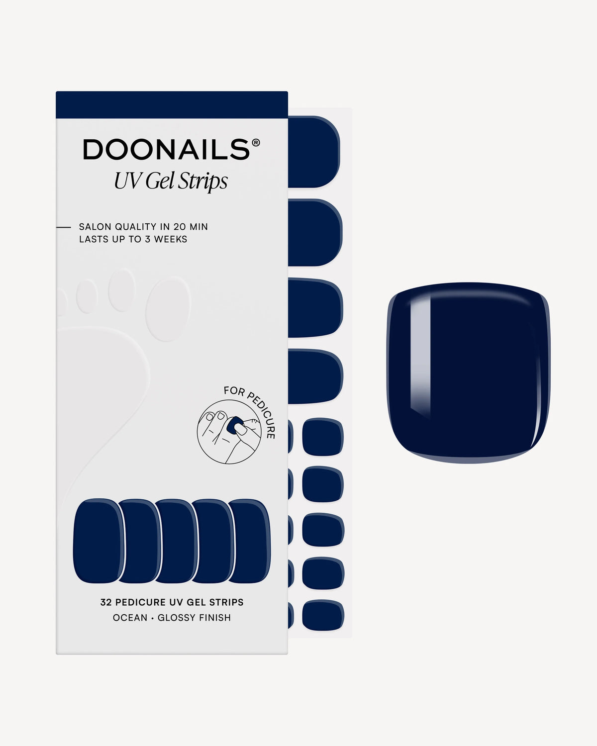 Ocean Pedicure UV Gel Strips