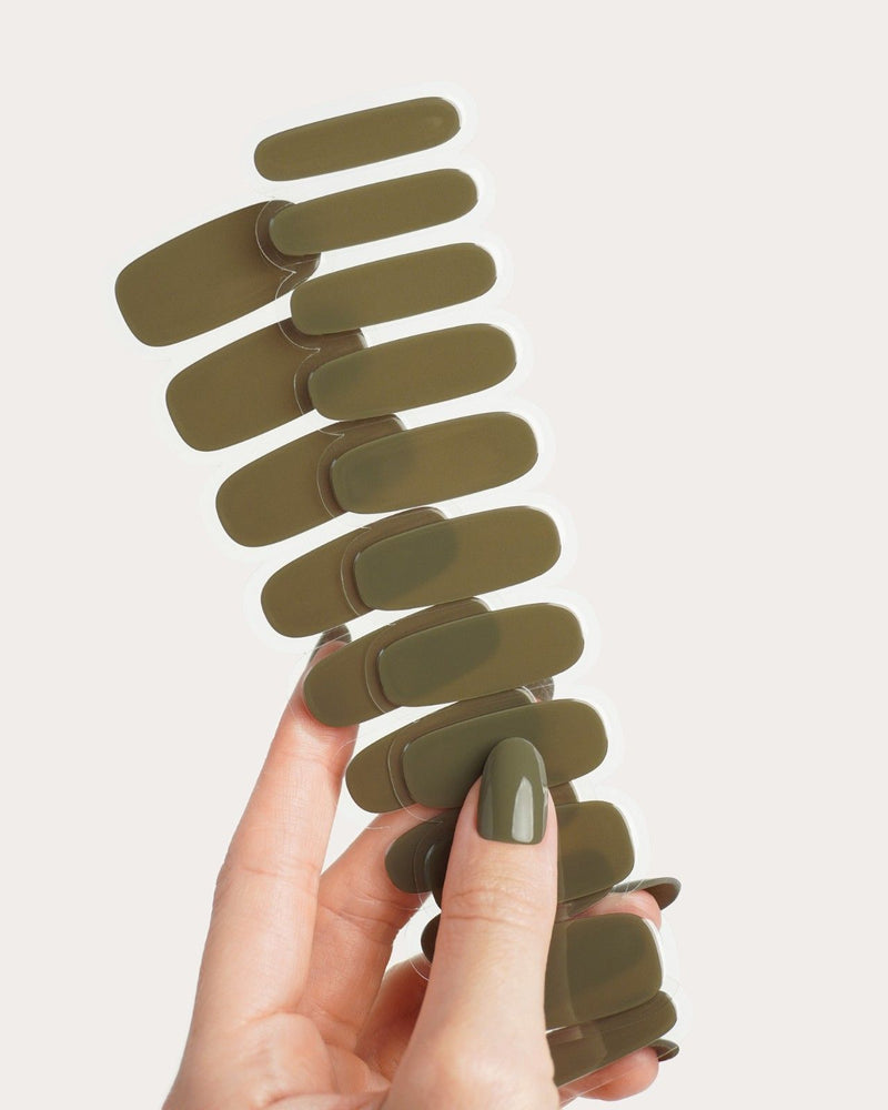 Moss Green UV Gel Strips