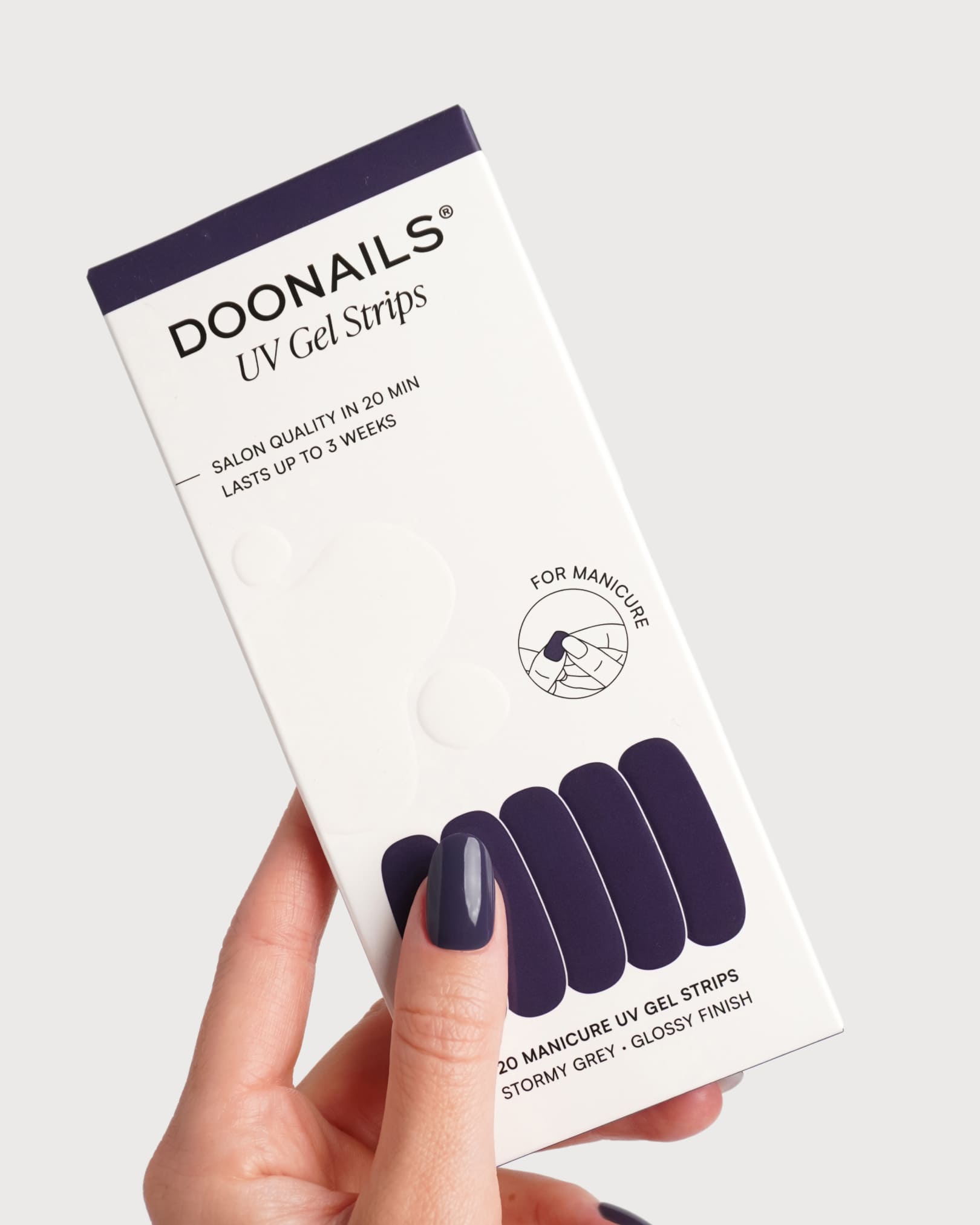 Stormy Grey Gel Strips - Doonails Netherlands