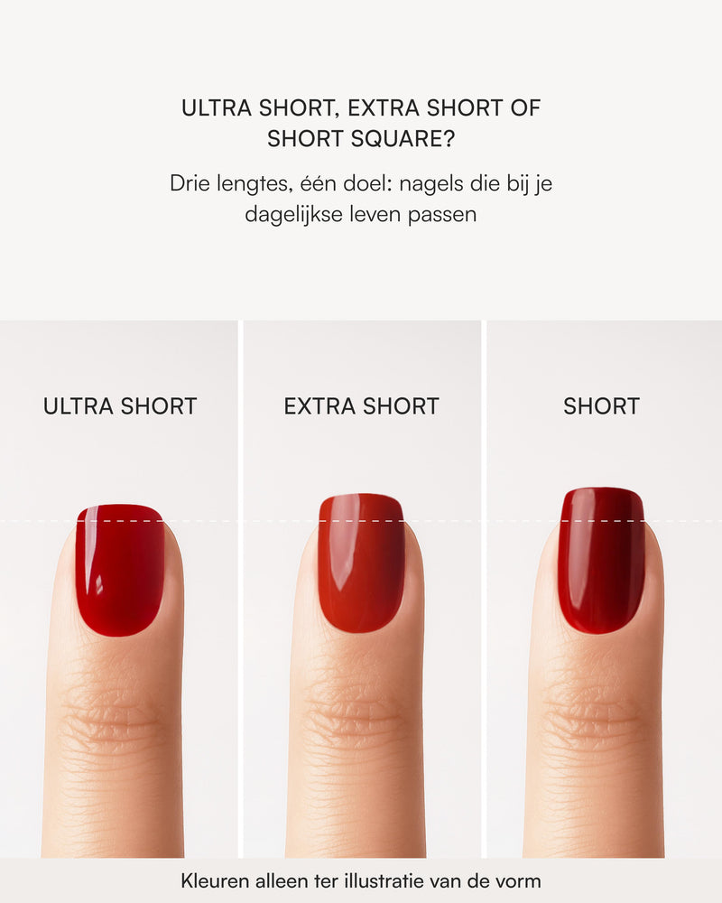 Silent Night Mauve Ultra Short Square Soft Gel Press Ons