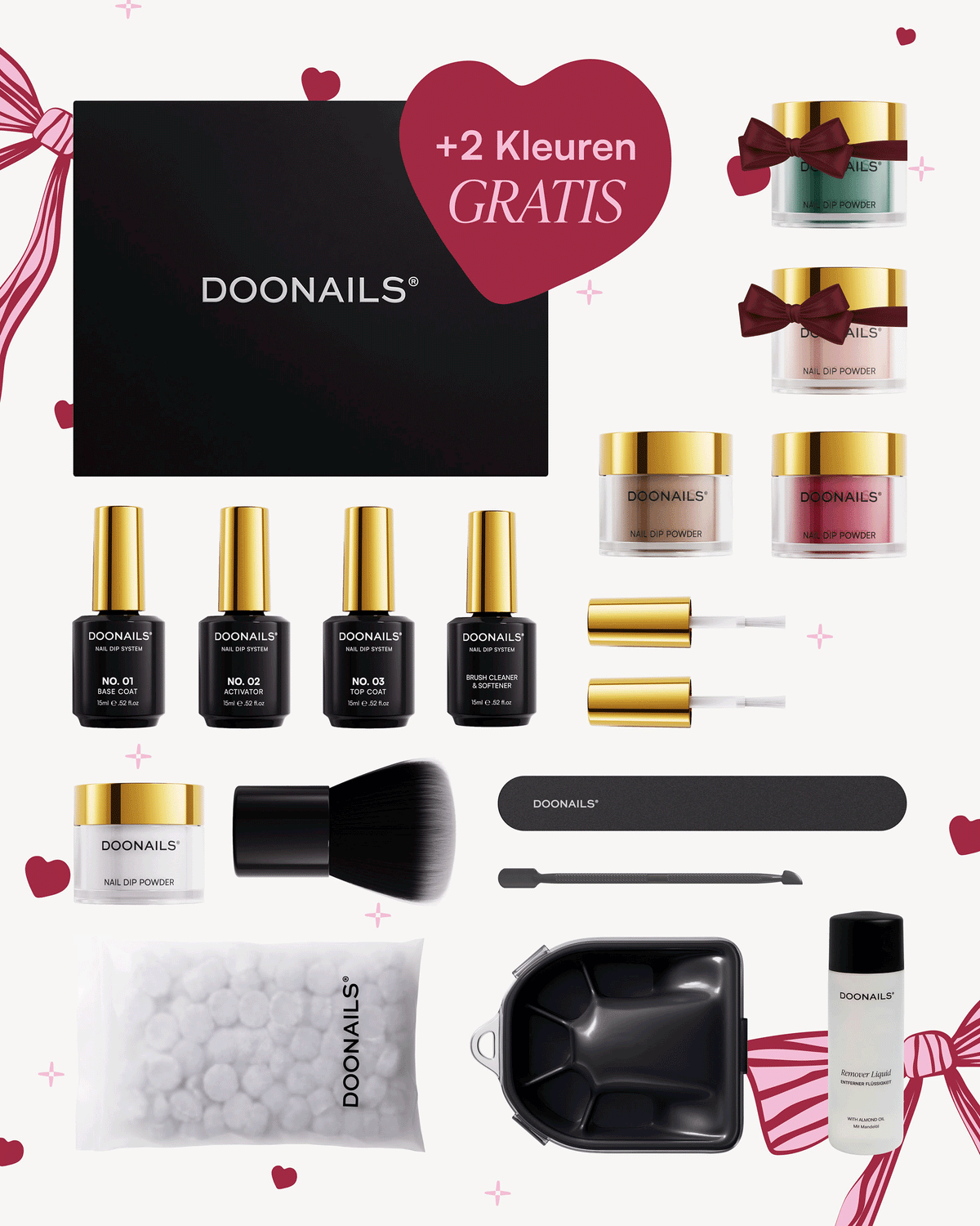 Valentijn Starterset - Dipping Powderdoonails