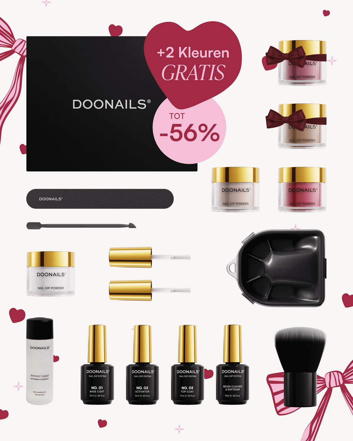 Valentijnsdag Starterset - Dipping Powderdoonails