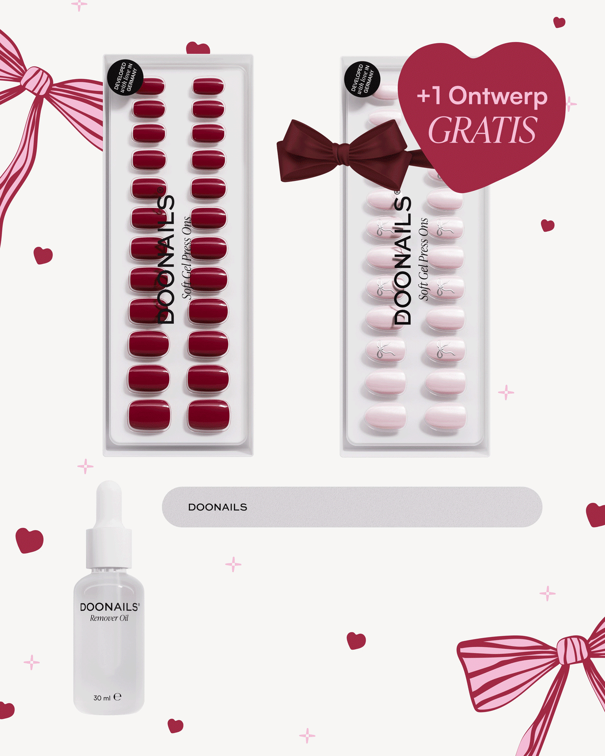 Valentijn Starterset – Soft Gel Press Onsdoonails
