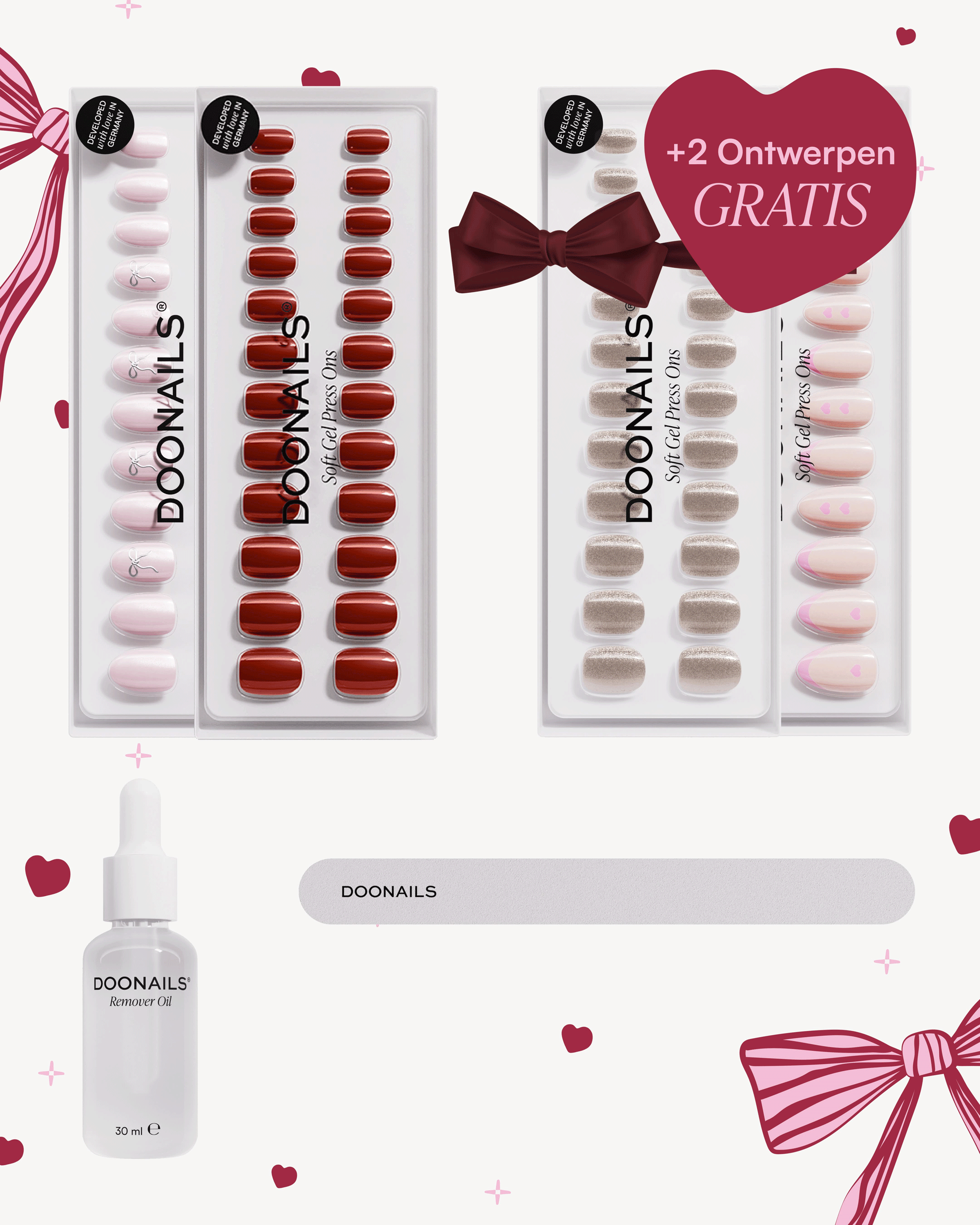 Valentijn Starterset – Soft Gel Press Ons