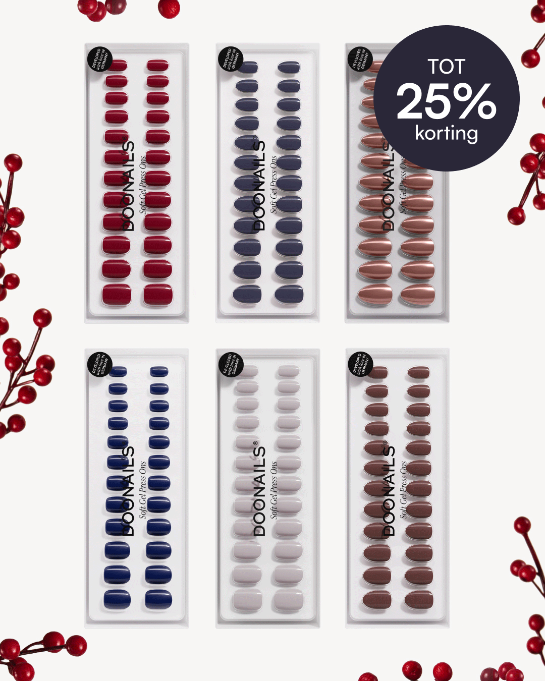 Kleuren voordeelpakket - Soft Gel Press Onsdoonails