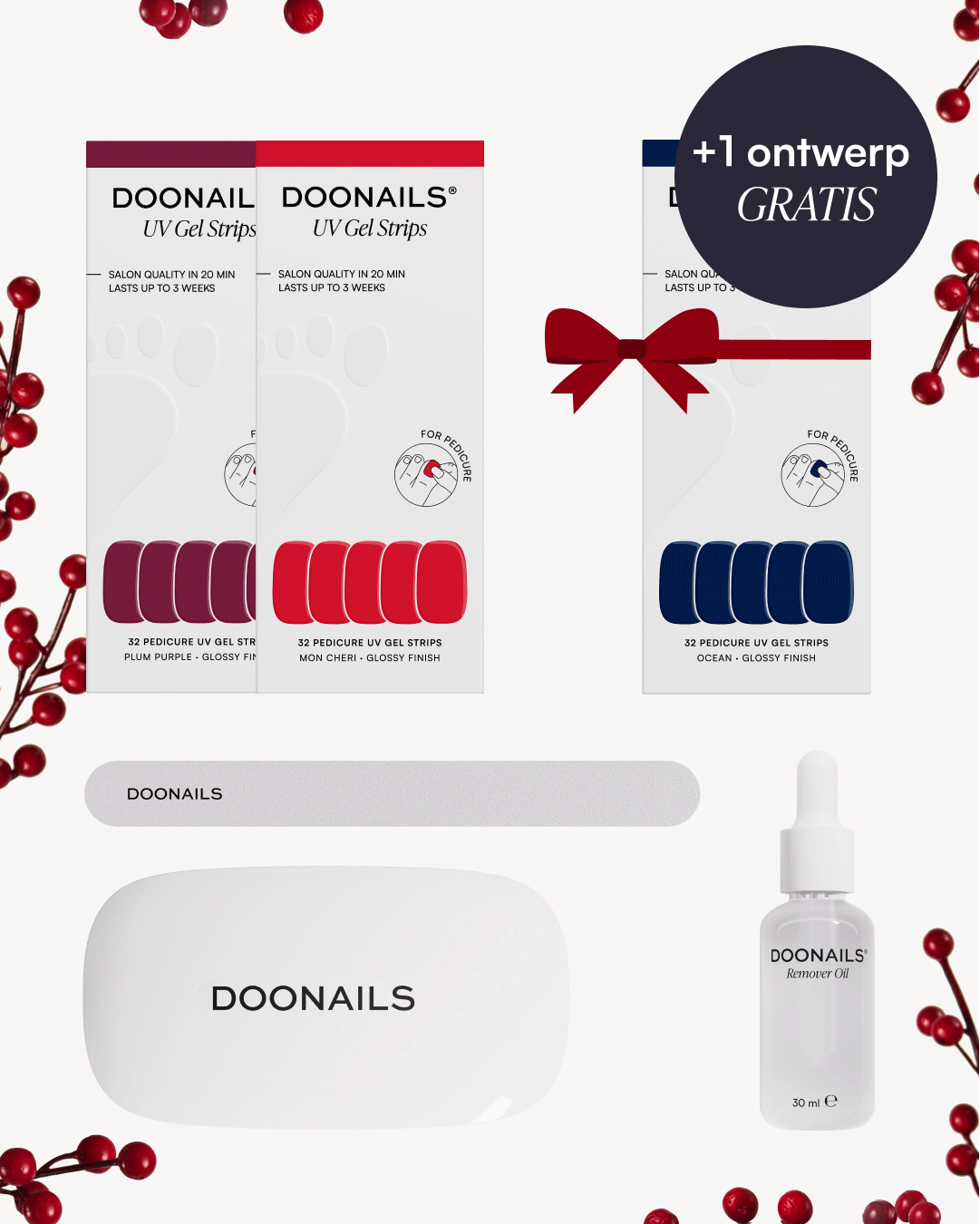 Winter Pedicure Starterset - Gel Strips