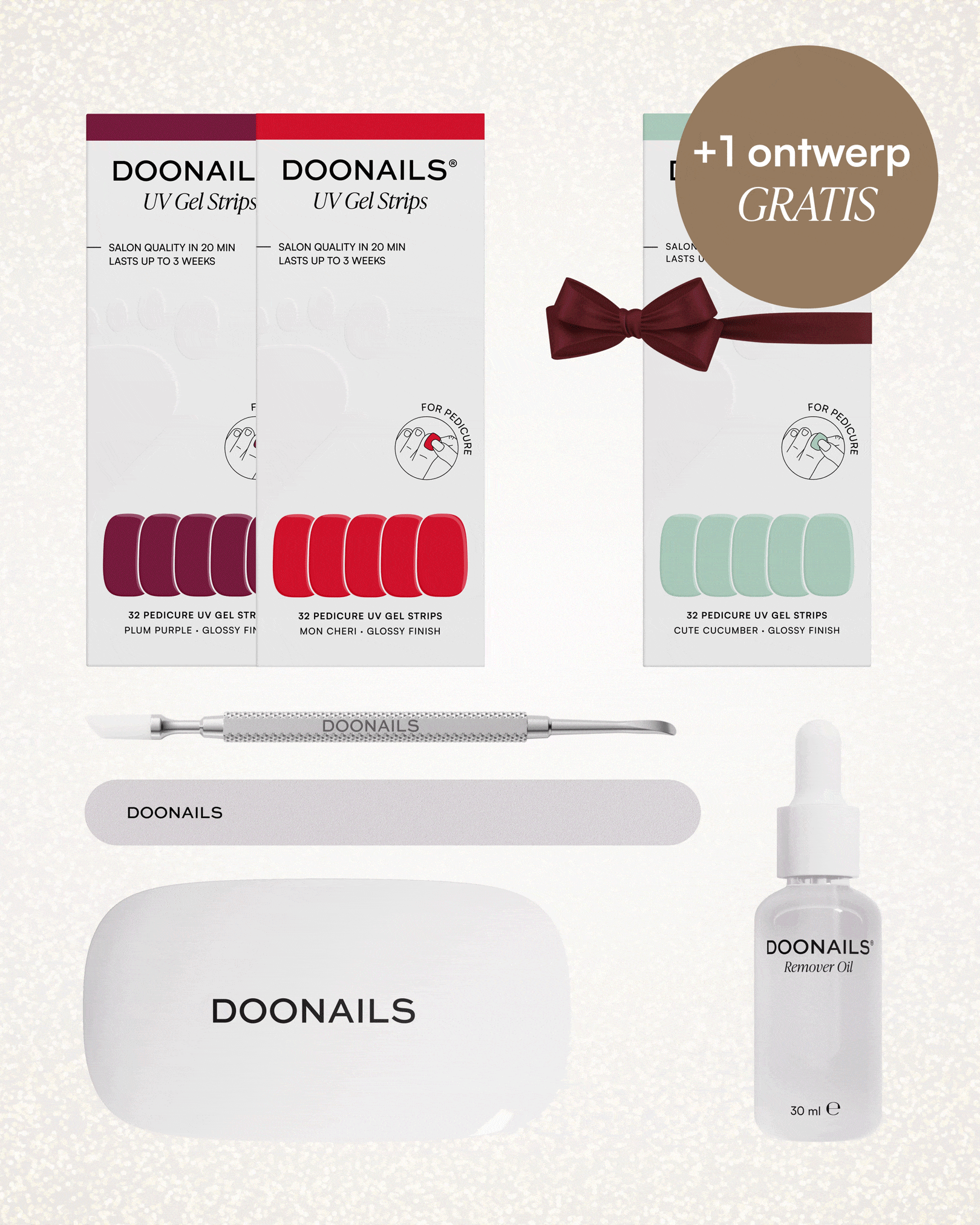 Kerst Starterset - Pedicure Gel Strips