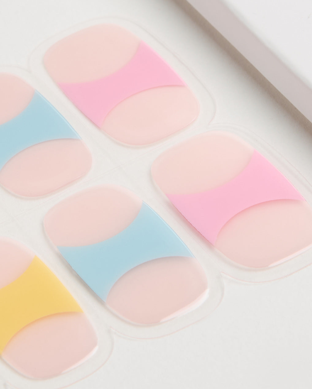 Pastel French Gel Strips