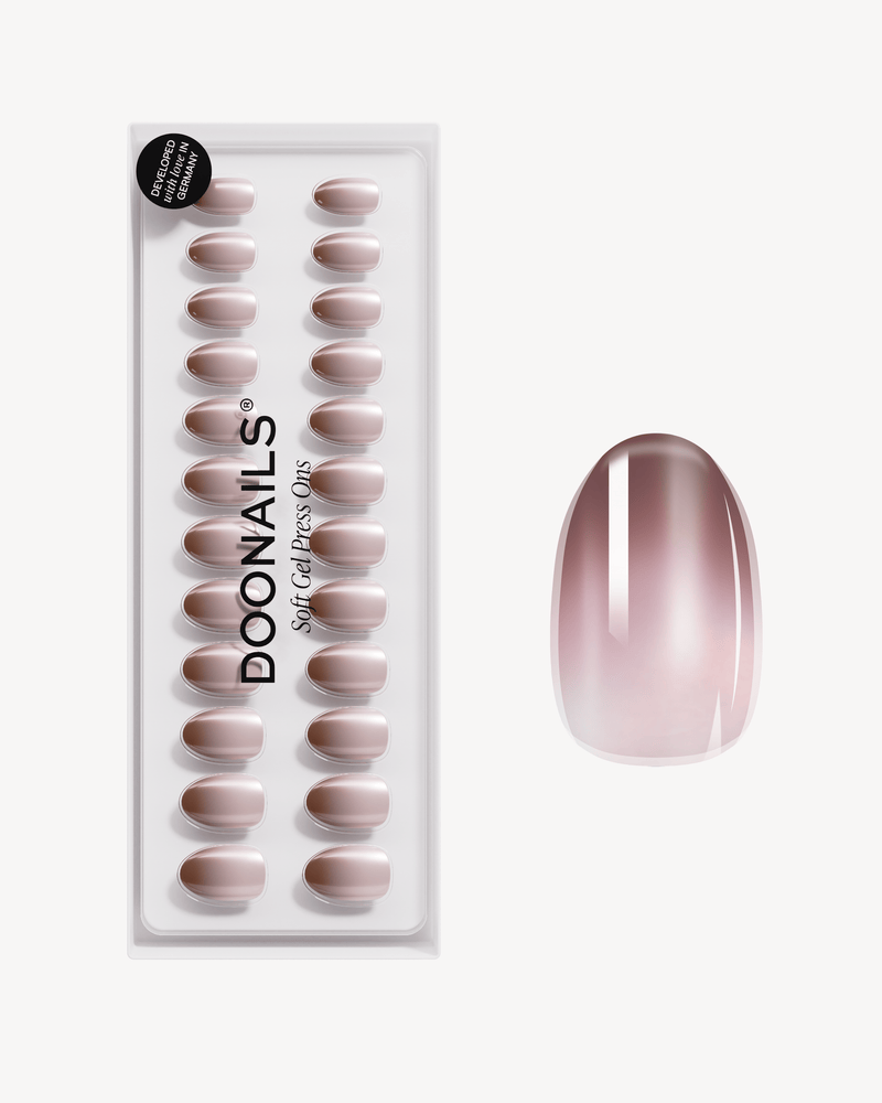 Brownie Short Round Soft Gel Press Ons - Doonails Netherlands