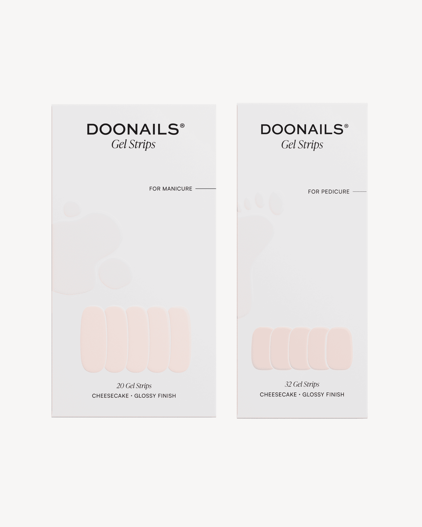 Cheesecake Mani & Pedi Set - Gel Strips - Doonails