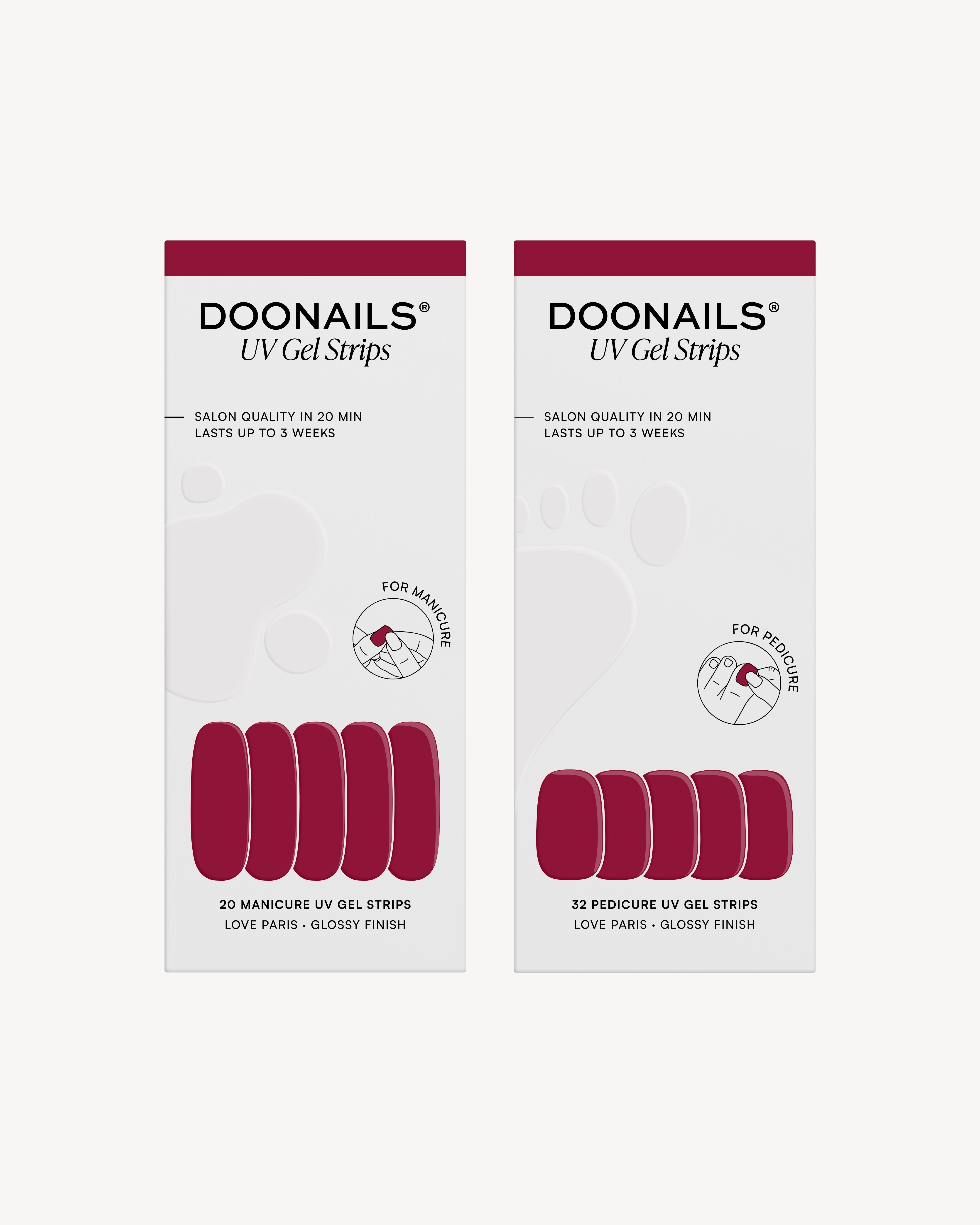 Love Paris Mani & Pedi Set - UV Gel Strips