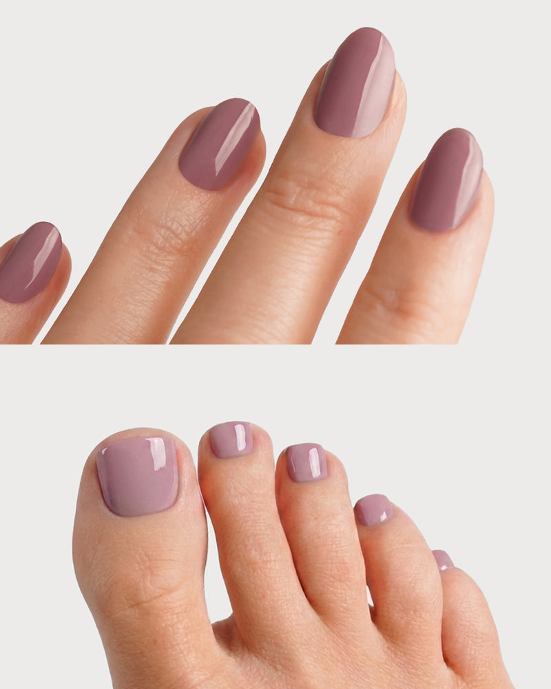 Silent Night Mauve Mani & Pedi Set - UV Gel Strips