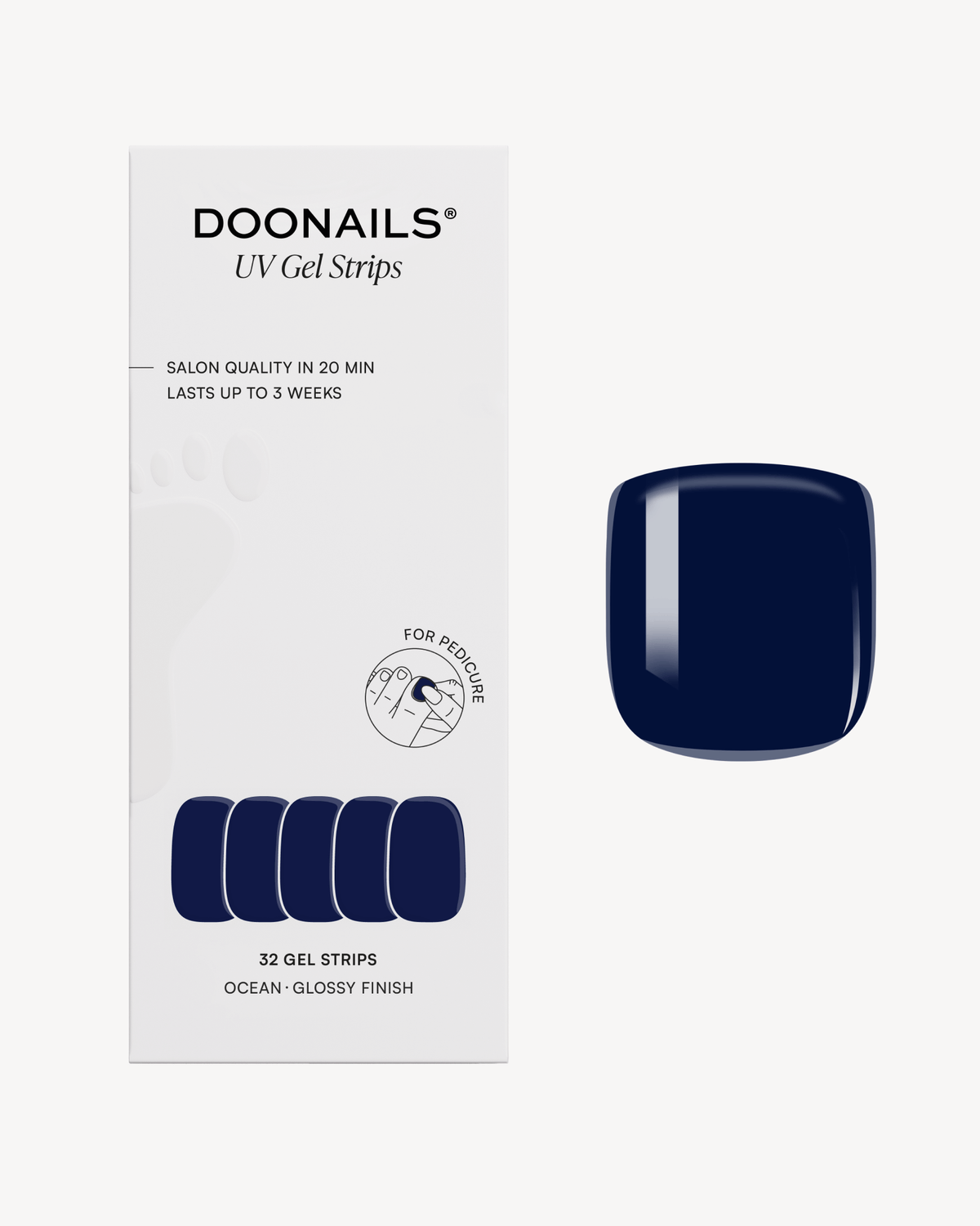Ocean Pedicure UV Gel Strips