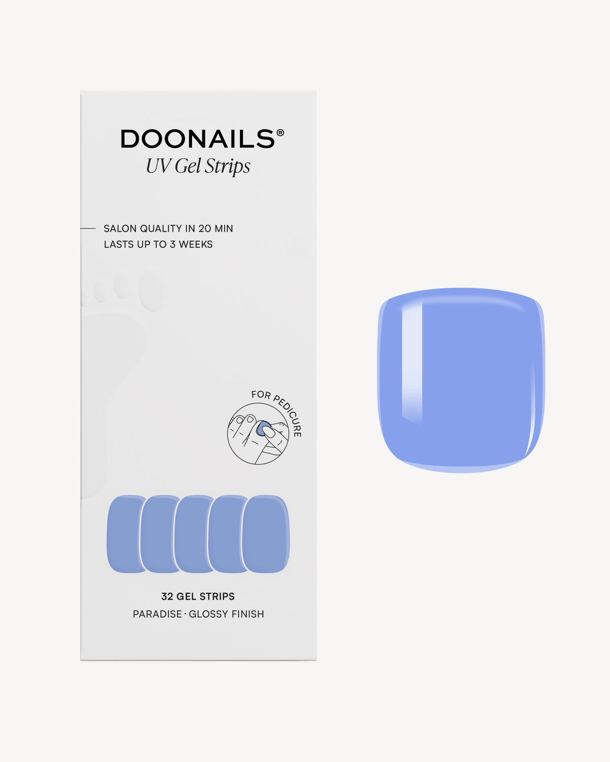 Paradise Pedicure UV Gel Strips