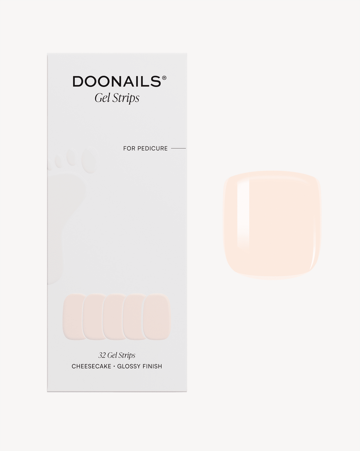 Cheesecake Pedicure UV Gel Strips